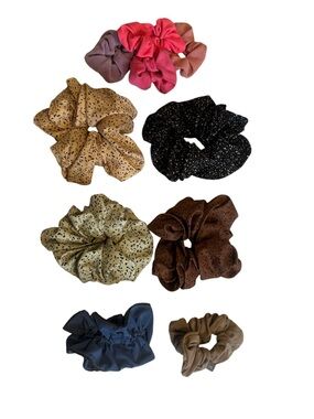 Lululemon/ARITZIA/Store Brand Hair Scrunchie Set - Regular/Large/Jumbo Size